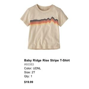 Patagonia 2T - Ridge rise stripe tee